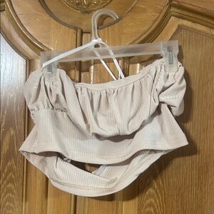 SHEIN Cream Tube Top